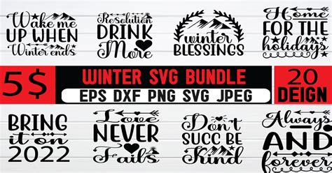 Winter Svg Bundle Bundle · Creative Fabrica