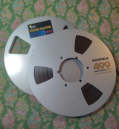 Ampex 499 Grand Master Gold W Take Up Reel 2000s Aluminum Reverb