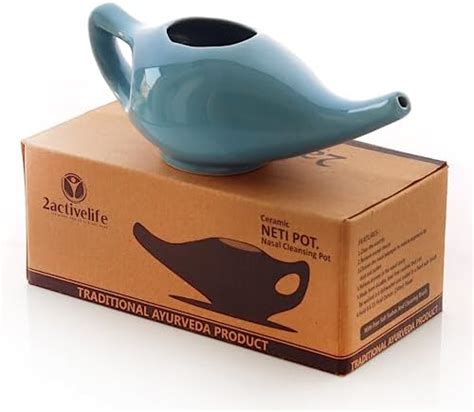 2activelife Ceramic Neti Pot For Sinus Jal Neti Pots For Nasal Cleansing Nose Congestion And