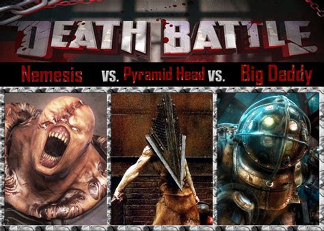 Nemesis vs Pyramid Head vs Big Daddy by SonicPal on DeviantArt