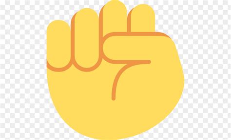 Emoji Raised Fist Emojipedia Gesture Png Image Pnghero