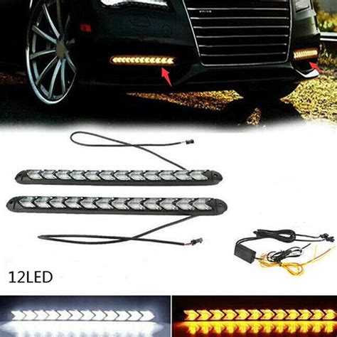 Wholesale Pc Led Car Flexible Drl Switchback Led Knight Rider Strip