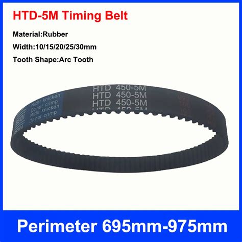 Pcs Htd M Closed Loop Timing Belt Rubber Synchronous Belt Width