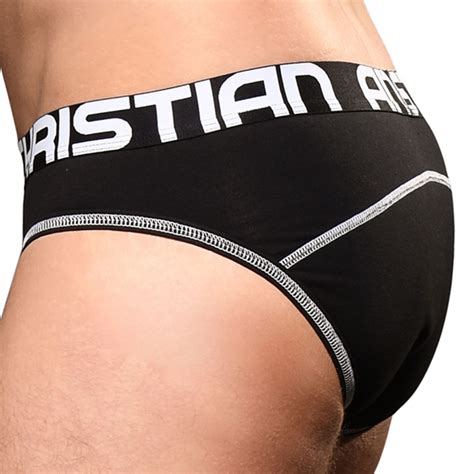 Andrew Christian Almost Naked LOAD Cotton Briefs Black INDERWEAR