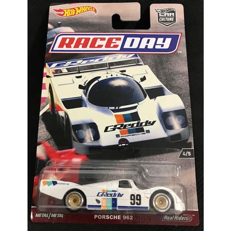風火輪 hot wheels race day 保時捷 porsche gredy 波子 精裝 膠胎 蝦皮購物