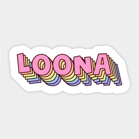 Kpop Girlgroup Loona Orbit Fandom Logo Loona Sticker Teepublic