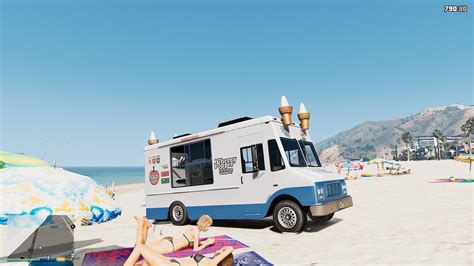 Ice Cream Van Cherry Popper Ice Cream Company Gta5