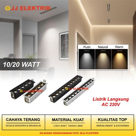 Jual Lampu Downlight Spotlight LED Plafon 10W 20W Kotak Sorot Wall