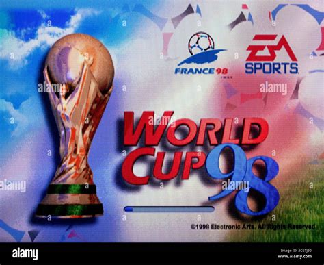 World Cup 98 - Sony Playstation 1 PS1 PSX - Editorial use only Stock ...