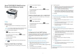 Xerox B235 Reference Guide User Guide User Manual Installation