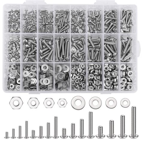 Pcs Nuts And Bolts Assortment Kit For Home Projects Stainless