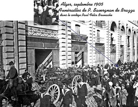 Alger Funérailles de Pierre Savorgnan de Brazza Alger septembre 1905