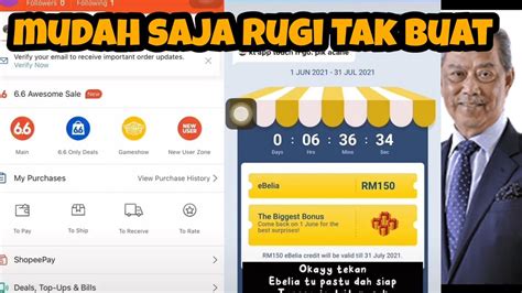 Cara Claim Shopeepay Ebelia Rm Dan Touch N Go Youtube