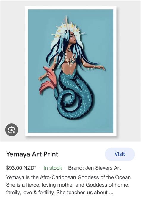 Gidgetary On Twitter And Yemaya Queen Of The Oceon Mermaid