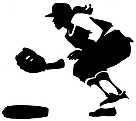 Free Softball Silhouette Cliparts, Download Free Softball Silhouette ...