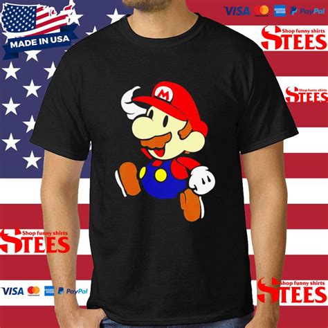 Official Playera Mario Bros Logo T Shirt Herapremium