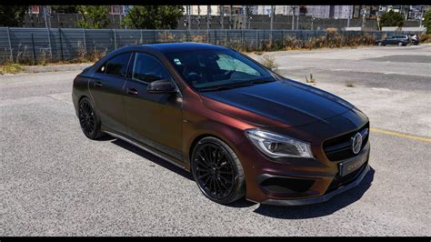 Car Wrapping Cla 45 Amg Colorflow Avery Youtube