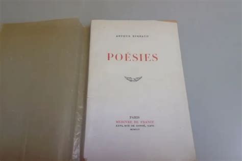 ARTHUR RIMBAUD POÉSIES Mercure de France 1945 EUR 7 00 PicClick FR