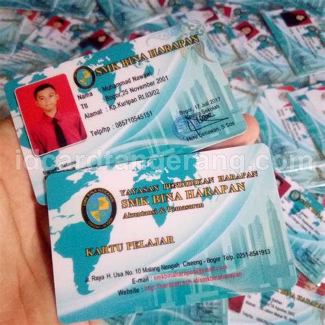 Kartu Pelajar Kartu Pelajar Smk Bina Harapan • Pusat Cetak Id Card