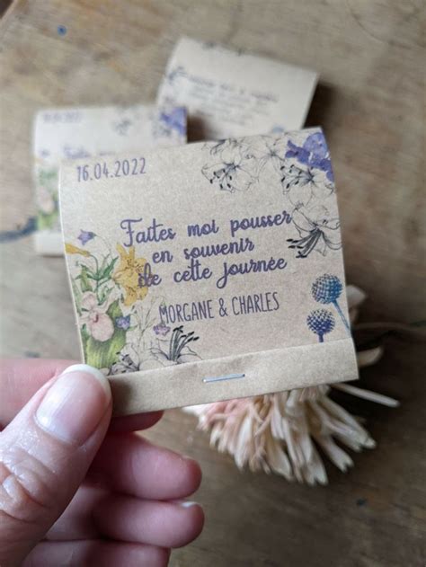 Sachet De Graines De Fleurs Kraft A Semer A Personnaliser Bapt Me