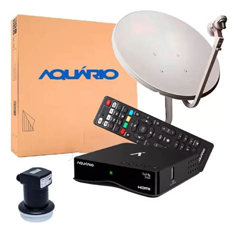 Kit Receptor Hd Banda Ku Aquario Antena Lnbf Simples MercadoLivre