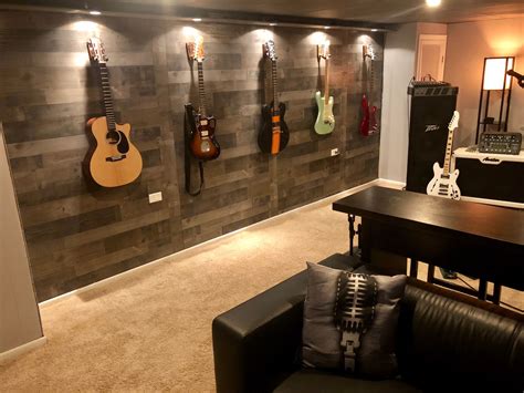 Guitar Wall Home Music Rooms Music Studio Room Music Room Decor