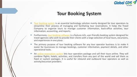 Ppt Tour Booking System Powerpoint Presentation Free Download Id