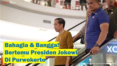 Warga Pengunjung Mall Bahagia Dan Bangga Bertemu Presiden RI Bapak