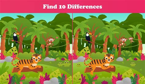 spot  difference  kids vector art icons  graphics