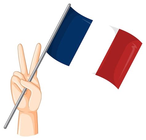 Free Vector | Peace and Patriotism with French Flag