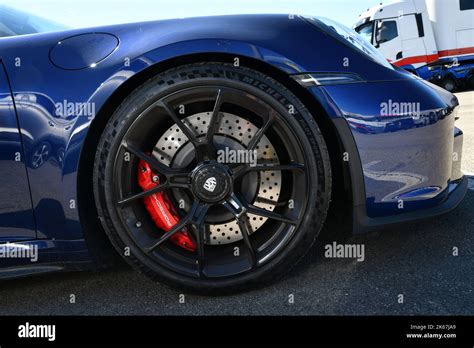 Mugello Circuit Italy September Detail Of Alloy Wheel Of A