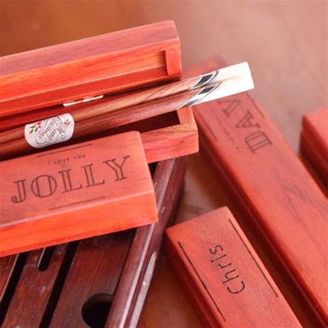 Personalized Wooden Chopstick Customize Name Japanese With Etsy