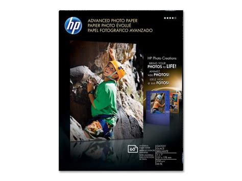 Hp Q A Advanced Photo Paper Lbs Glossy X Sheets