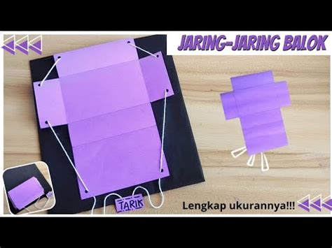 Cara Membuat Balok Dari Kertas Karton Jaring Jaring Balok Bisa