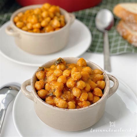 POTAJE DE GARBANZOS CON CALABAZA Y ESPINACAS COCINANDOMELAVIDA