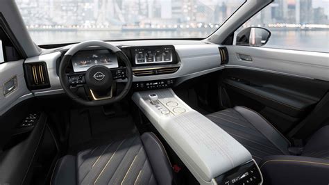 2025 Nissan Pathfinder Concept - Black Leather Interior with City ...