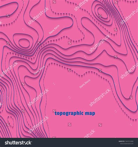 Topographic Map Contour Background Contour Map Royalty Free Stock Vector 1541512400