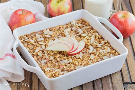 Apple Cinnamon Baked Oatmeal My Kitchen Craze