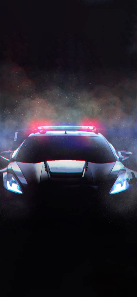 1125x2436 Corvette Police Car Fanart 10k Iphone XS,Iphone 10,Iphone X ...