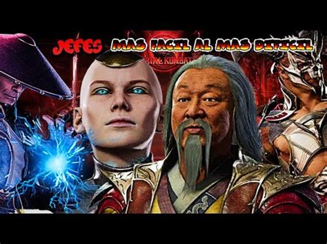 Los 8 JEFES MAS DIFICILES DE MORTAL KOMBAT YouTube