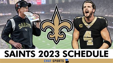 New Orleans Saints Printable Schedule 2024