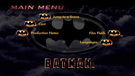 Arriba 34+ imagen batman 1989 dvd menu - Abzlocal.mx