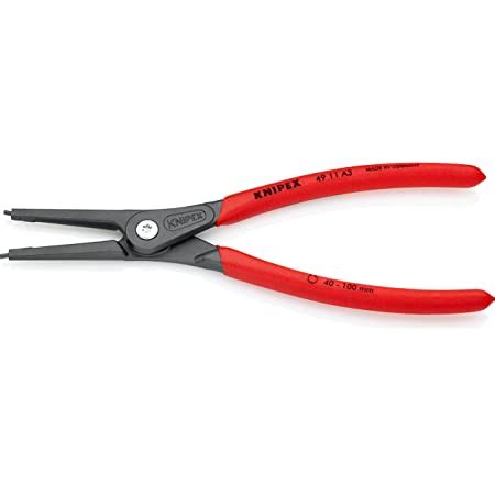 Knipex Präzisions Sicherungsringzange für Außenringe auf Wellen grau