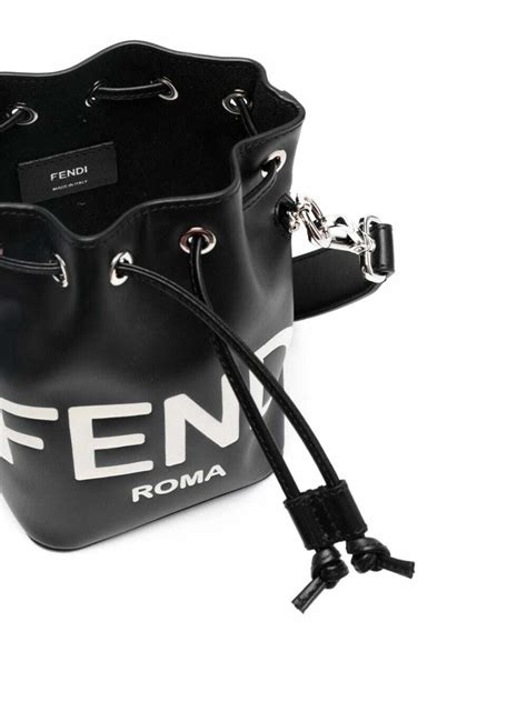 Fendi Mon Tresor Mini Leather Bucket Bag Fendi