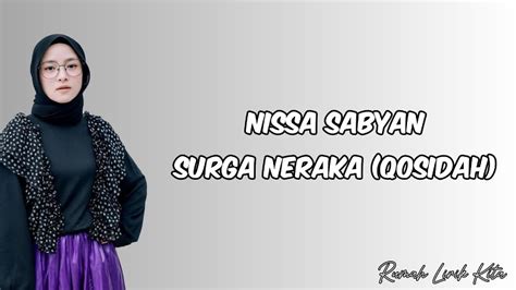 Nissa Sabyan Surga Neraka Qosidah Lirik YouTube