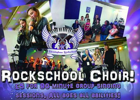 Group singing lessons slide - Birmingham Rock School