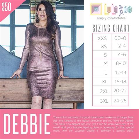 Lularoe Debbie Size Chart Size Guide And Price The Debbie Dress Is So