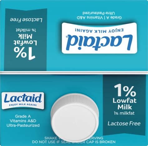 Lactaid Lactose Free 1 Lowfat Milk Half Gallon 0 5 Gal Kroger