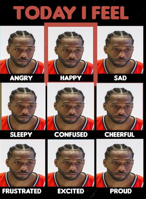 Today I feel | Kawhi Leonard | Know Your Meme