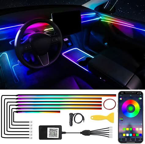 Amazon Acrylic Car Led Interior Strip Lights In Dreamcolor